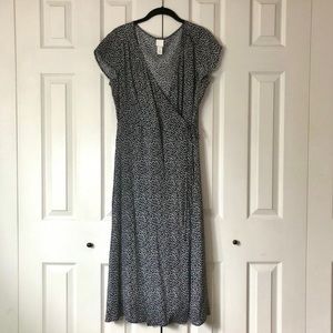 H&M Daisy wrap midi dress